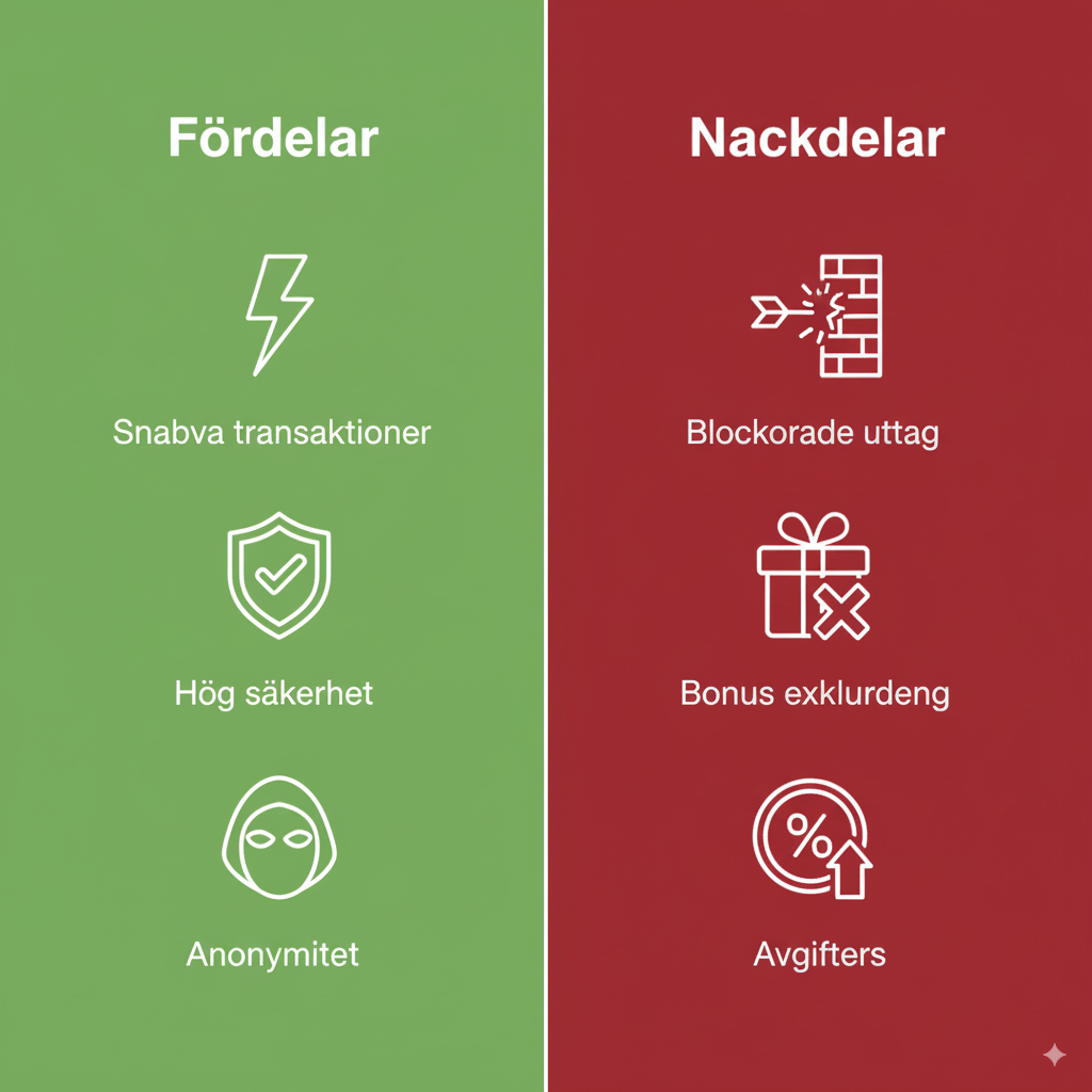 Fördelar och nackdelar med Neteller casinon